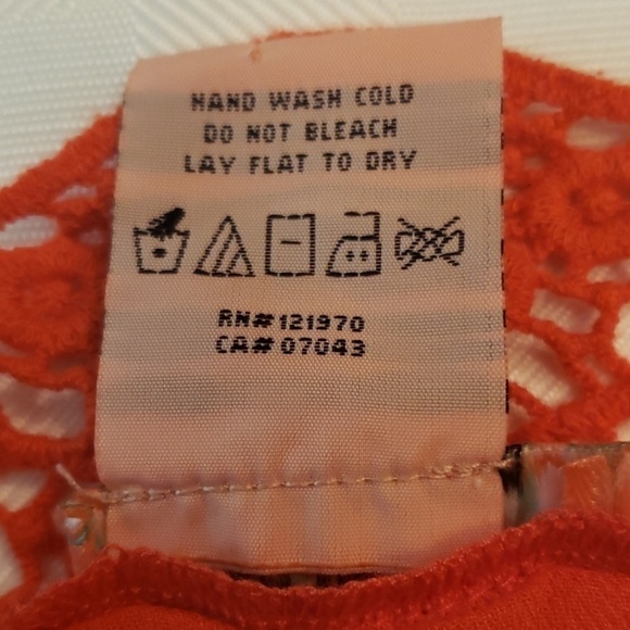 FLYING Tomato Off Shoulder Romper Orange Sm. GUC - Picture 5 of 8